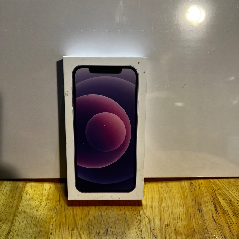 Apple 64GB iPhone 12 Box Only Purple A2172 MJN13LL/A Packaging